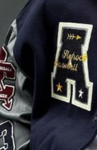 スタジャン 青 クラシック学院風スポーツアウター