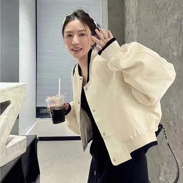 スタジャン ピンク ふんわり優しい春色スタジャン