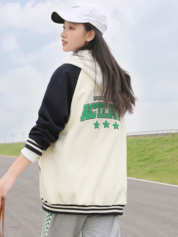 スタジャン 青 スタジャン 春風スタジアムジャンパー