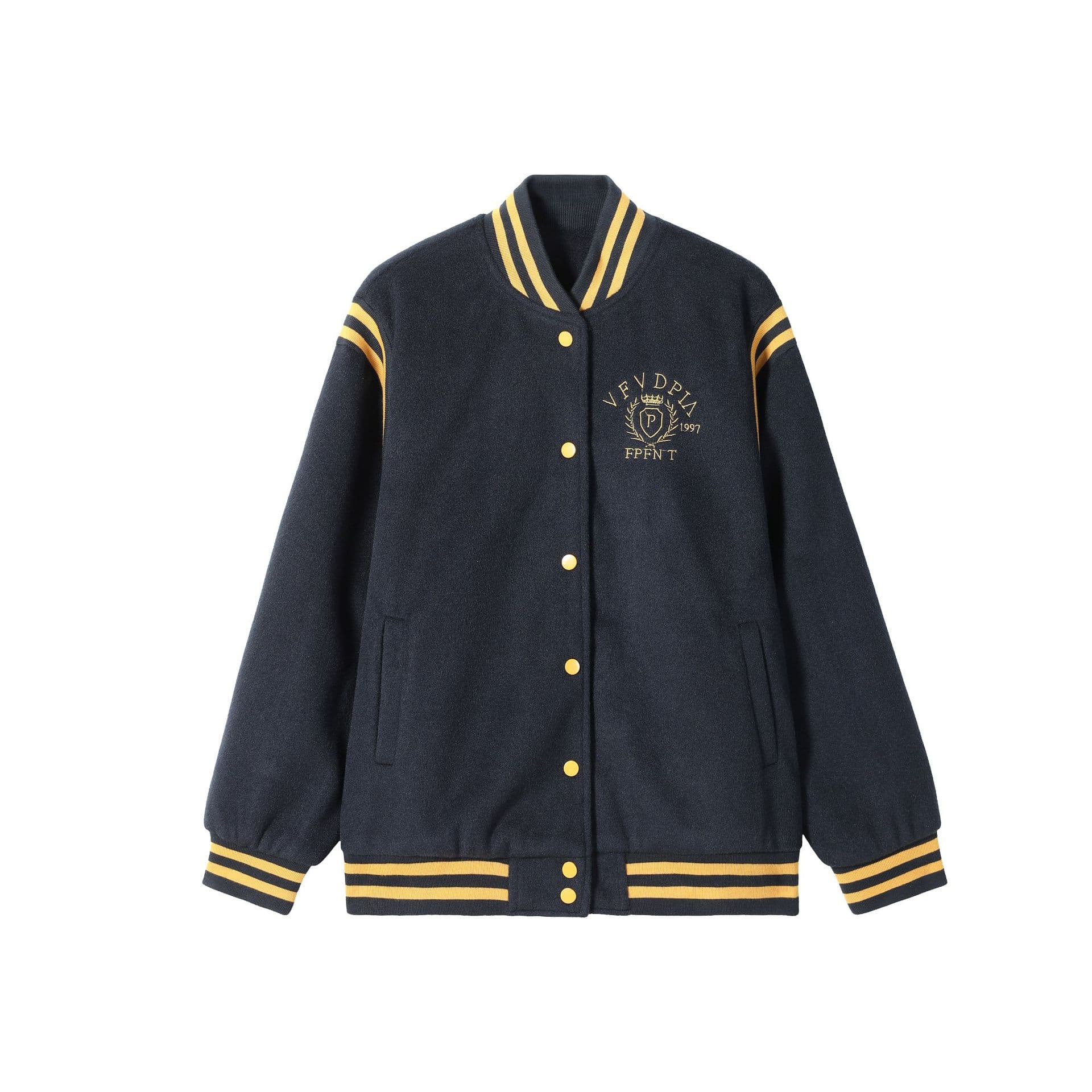 スタジャン 青 学生風クラシック スタジャン