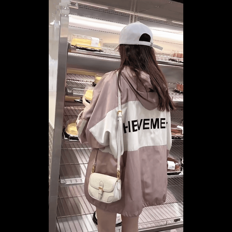 スタジャン バイカラーゆったりスタジャン